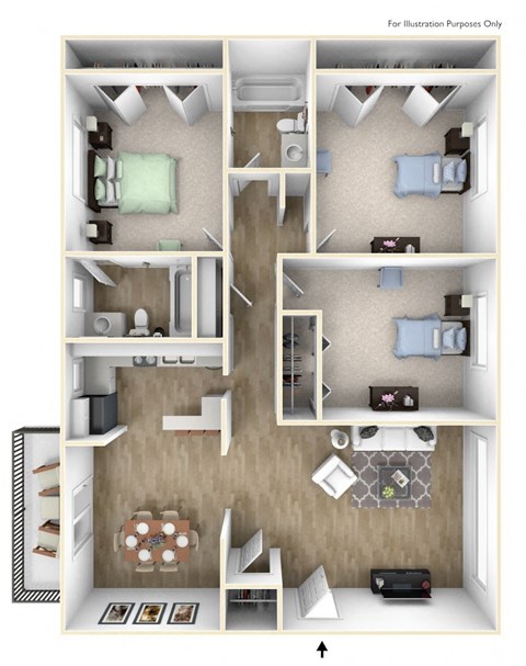 a floor plan image of the avenue at polaris apartments in columbus, oh